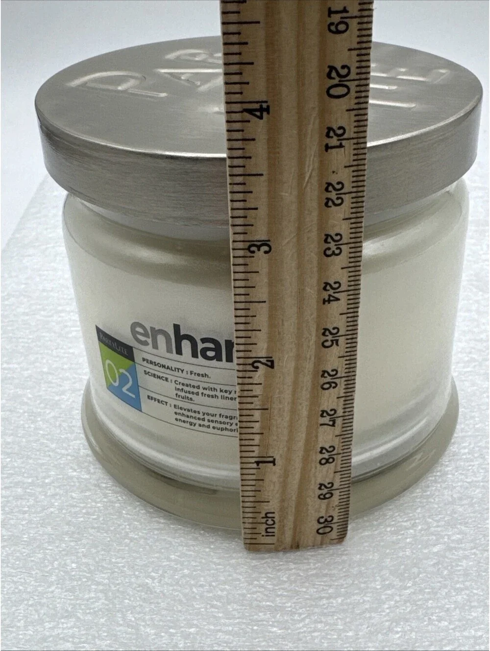 Enhancd* 3-Wick Jar Candle Partylite “Fresh” 3.5” Fresh Linen, Tropical Fruits